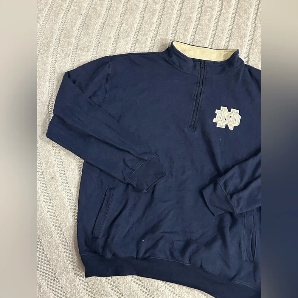 University of Notre Dame Fighting Irish Pullover Quarter Zip - L
